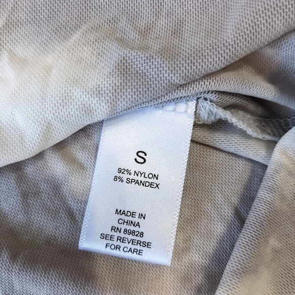 LOGO by Lori Goldstein Long Sleeve Button Down Shirt Semi Sheer Tie Dy - Picture 7 of 7